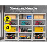 Giants 3x1.8M Warehouse Shelving Rack Racking Garage Metal Storage Shelves - Side View