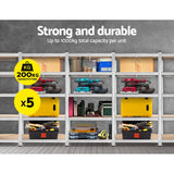 Giantz 5x1.8M Garage Shelving Warehouse Rack Pallet Racking Storage Shelf Silver - Side View