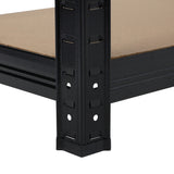 Sharptoo Warehouse Storage Rack Steel Frame 1.5m Black - Top-Down View