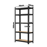 Sharptoo 3x Warehouse Storage Rack 5-tier 1.5m