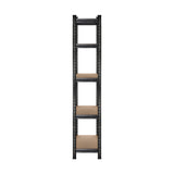 Sharptoo 4x Warehouse Storage Rack 5-tier 1.5m Black
