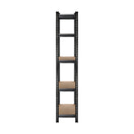 Sharptoo 4x Warehouse Storage Rack 5-tier 1.5m Black