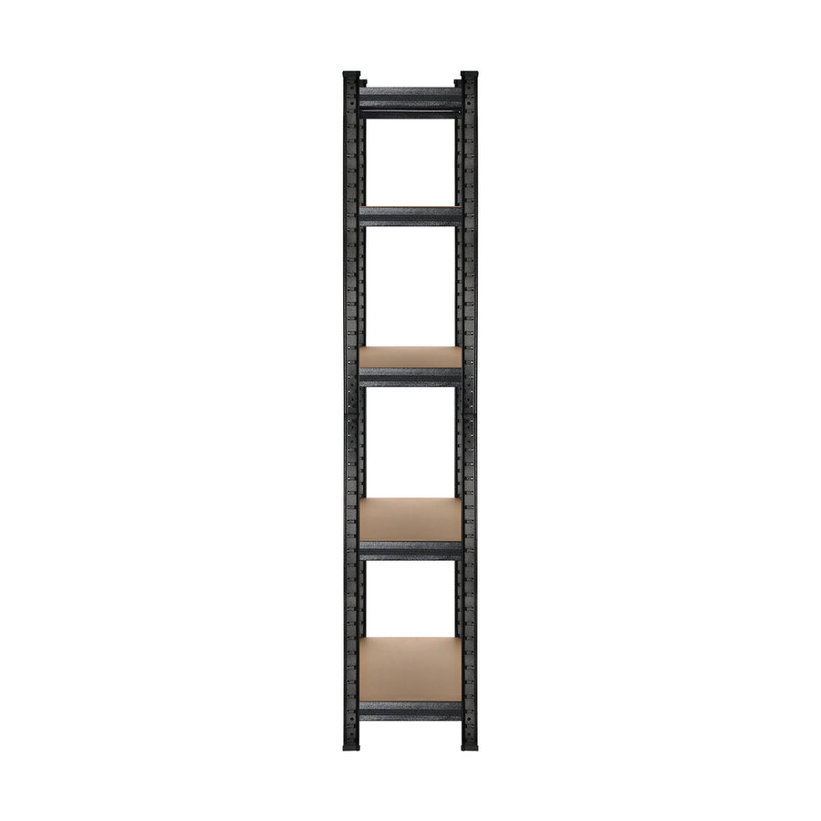 Sharptoo 4x Warehouse Storage Rack 5-tier 1.5m Black