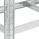 Sharptoo Warehouse Storage Rack Steel Frame 1.5m Silver - Low Angle