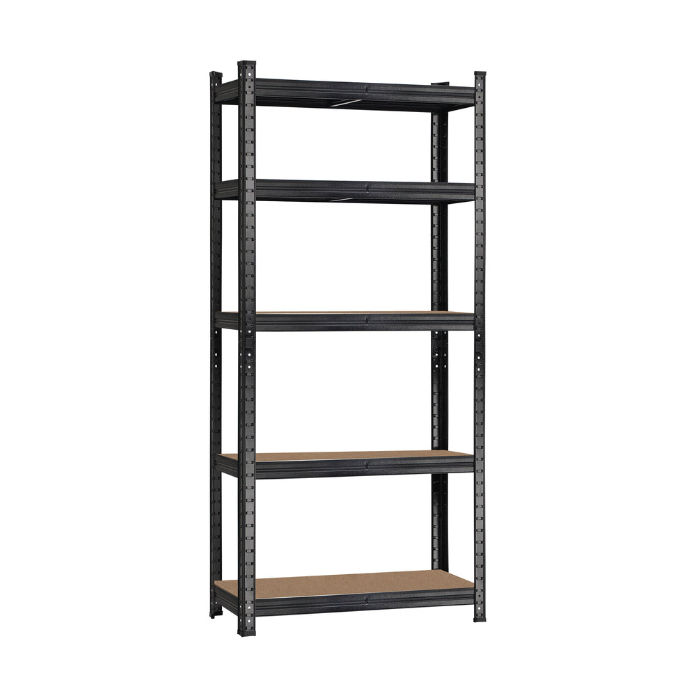 Sharptoo 2x Warehouse Storage Rack 5-tier 1.8m Black