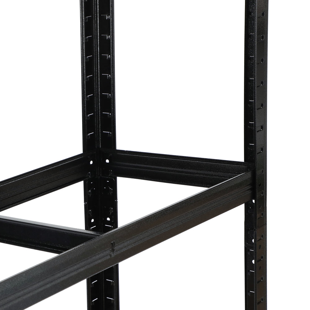 Sharptoo 2x Warehouse Storage Rack 5-tier 1.8m Black