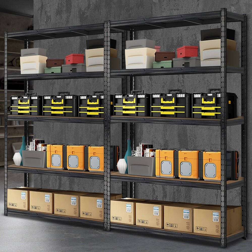 Sharptoo 2x Warehouse Storage Rack 1.8m Black