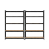 Sharptoo 2x Warehouse Storage Rack 1.8m Black