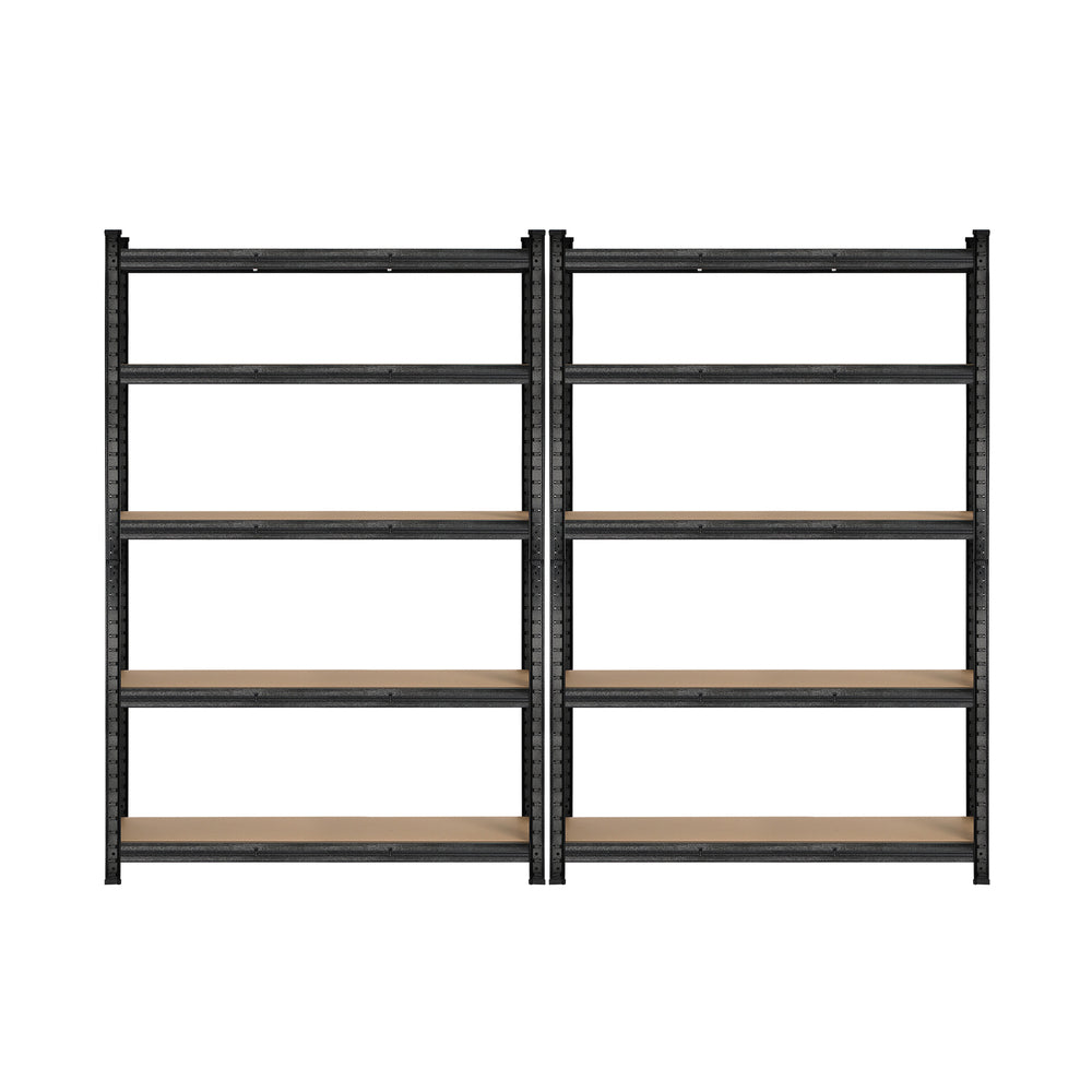 Sharptoo 2x Warehouse Storage Rack 1.8m Black