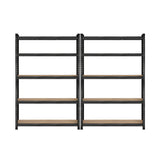 Sharptoo 2x Warehouse Storage Rack 1.8m Black