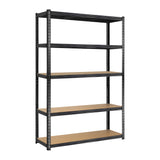 Sharptoo 2x Warehouse Storage Rack 1.8m Black - Front View