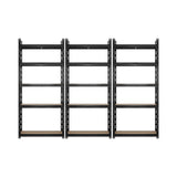 Sharptoo 3x Warehouse Storage Rack 5-tier 1.5m Black