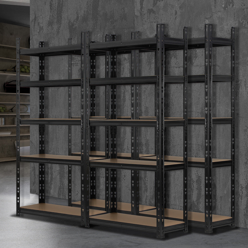 Sharptoo 4x Warehouse Storage Rack 5-tier 1.5m Adjustable