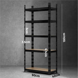 Sharptoo Warehouse Storage Shelf Steel Frame 1.8x0.9m