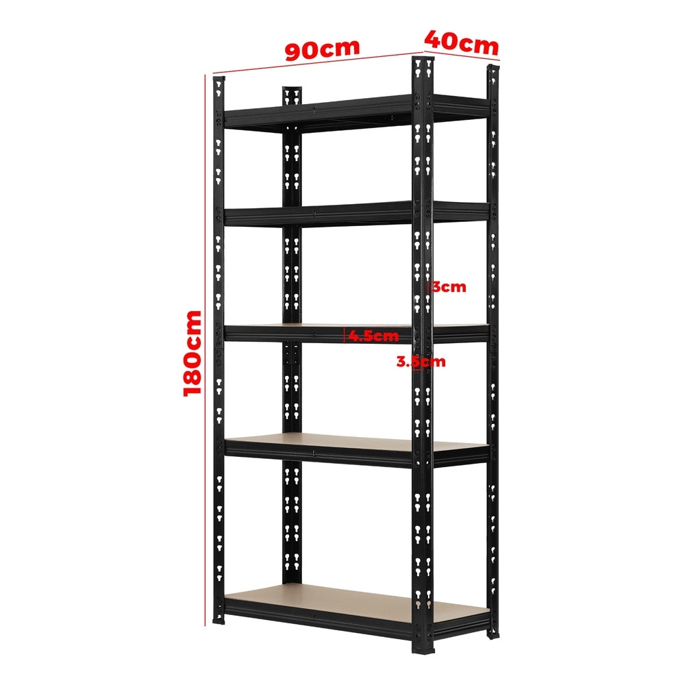Sharptoo 2x Warehouse Storage Rack 5-tier 1.8m