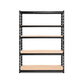 Giantz 1.8M Garage Shelving Warehouse Rack Pallet Racking Storage Shelve Black - Side View