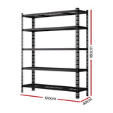 1.8MX1.2M Giantz Garage Shelving Warehouse Rack - Front View