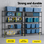 1.8MX2.4M Giantz Garage Shelving Warehouse Rack, image 4