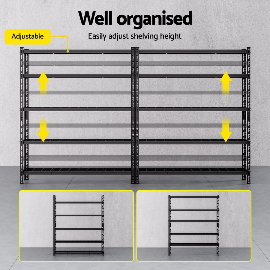 1.8MX2.4M Giantz Garage Shelving Warehouse Rack, image 5
