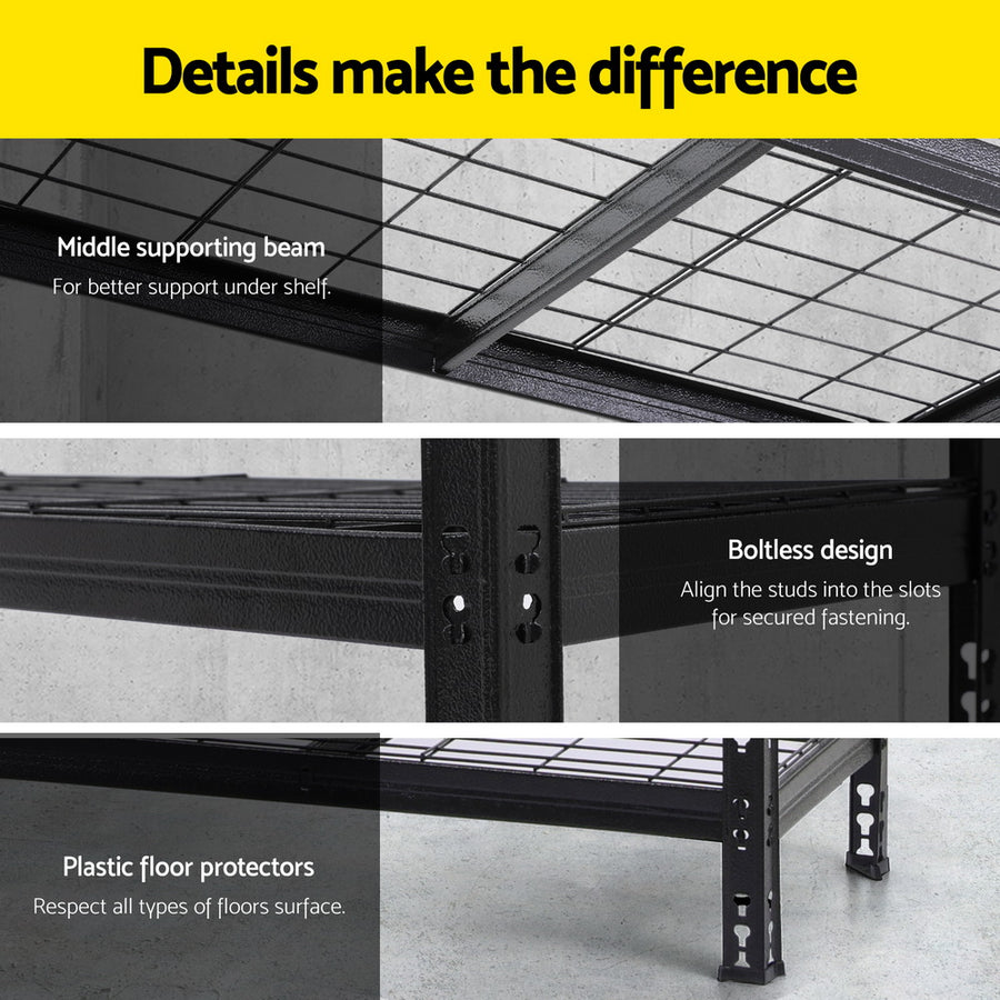 1.8MX2.4M Giantz Garage Shelving Warehouse Rack, image 6