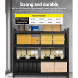 Giantz 2Mx2M Garage Shelving Warehouse Rack Pallet Racking Storage Shelve Black - Top-Down View
