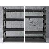 Giantz 2Mx2M Garage Shelving Warehouse Rack Pallet Racking Storage Shelve Black - Rear View