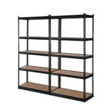 Giantz 2x1.5M Garage Shelving Warehouse Rack Pallet Racking Storage Shelve Black - Close-Up Angle