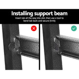 Giantz 1.5M Garage Shelving Warehouse Rack Pallet Racking Storage Shelf Charcoal - Rear View