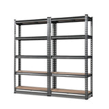 Giantz 2x1.5M Steel Warehouse Racking Rack Shelving Storage Garage Shelves Shelf - Close-Up Angle