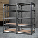 Giantz 4x1.5M Garage Shelving Warehouse Rack Pallet Racking Storage Charcoal - Close-Up Angle