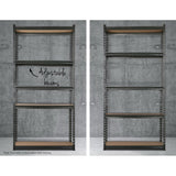 3x1.8M 5-Shelves Steel Warehouse Shelving Racking Garage Storage Rack Grey - 45-Degree Angle