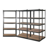 Giantz 5x1.8M Garage Shelving Warehouse Rack Pallet Racking Storage Charcoal - Close-Up Angle