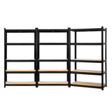 Giantz 3x1.8M Garage Shelving Warehouse Rack Pallet Racking Storage Shelf Black - Low Angle
