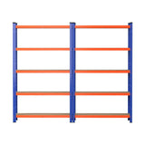 2 x 1.8M Giantz Garage Shelving Warehouse Rack - Side View