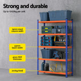 2 x 1.8M Giantz Garage Shelving Warehouse Rack - Top-Down View