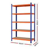 5 x 1.8M Giantz Garage Shelving Warehouse Rack - Front View
