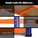 5 x 1.8M Giantz Garage Shelving Warehouse Rack - Rear View