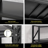 Giantz 1.5Mx0.9M Warehouse Shelving Garage Rack - Rear View