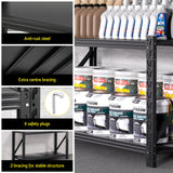Giantz 2x 0.9M Garage Shelving Workbench Warehouse Rack - Rear View