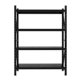 2Mx1.5M Giantz Garage Shelving Warehouse Rack Black - Side View