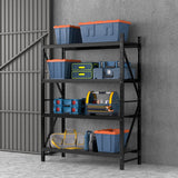 2Mx1.5M Giantz Garage Shelving Warehouse Rack Black - Close-Up Angle
