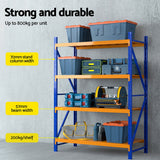 Giantz 2Mx1.5M Warehouse Shelving Garage Rack - Top-Down View