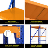 Giantz 2Mx1.5M Warehouse Shelving Garage Rack - Rear View