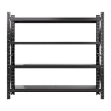 Giantz 2Mx1.8M Garage Shelving Warehouse Rack Pallet Racking Storage Shelf Black - Side View