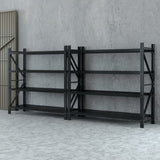 Giantz 4Mx1.8M Garage Shelving Warehouse Rack Black - Close-Up Angle