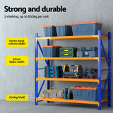 Giantz 4Mx1.8M Warehouse Shelving Garage Rack - Top-Down View