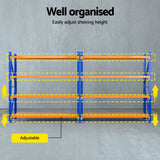 Giantz 4Mx1.8M Warehouse Shelving Garage Rack - 45-Degree Angle