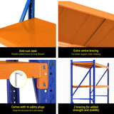 Giantz 4Mx1.8M Warehouse Shelving Garage Rack - Rear View