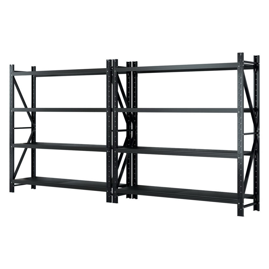Giantz 4Mx2M Garage Shelving Warehouse Rack Black, image 7