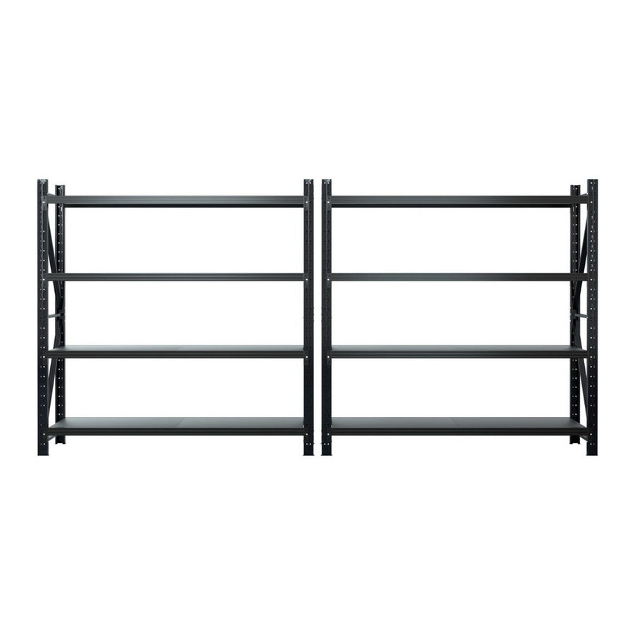 Giantz 4Mx2M Garage Shelving Warehouse Rack Black, image 3